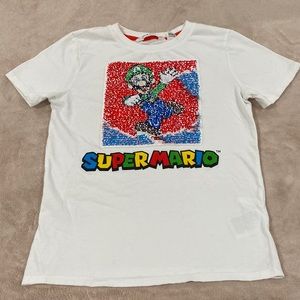 mario flip sequin shirt